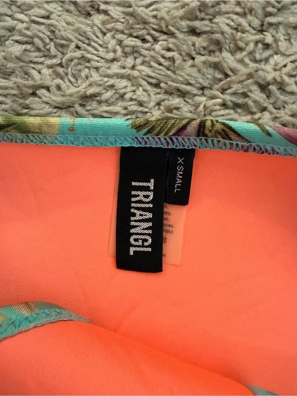 Triangl Bikini Bottom Floral Tropical Print XS - Picture 3 of 6